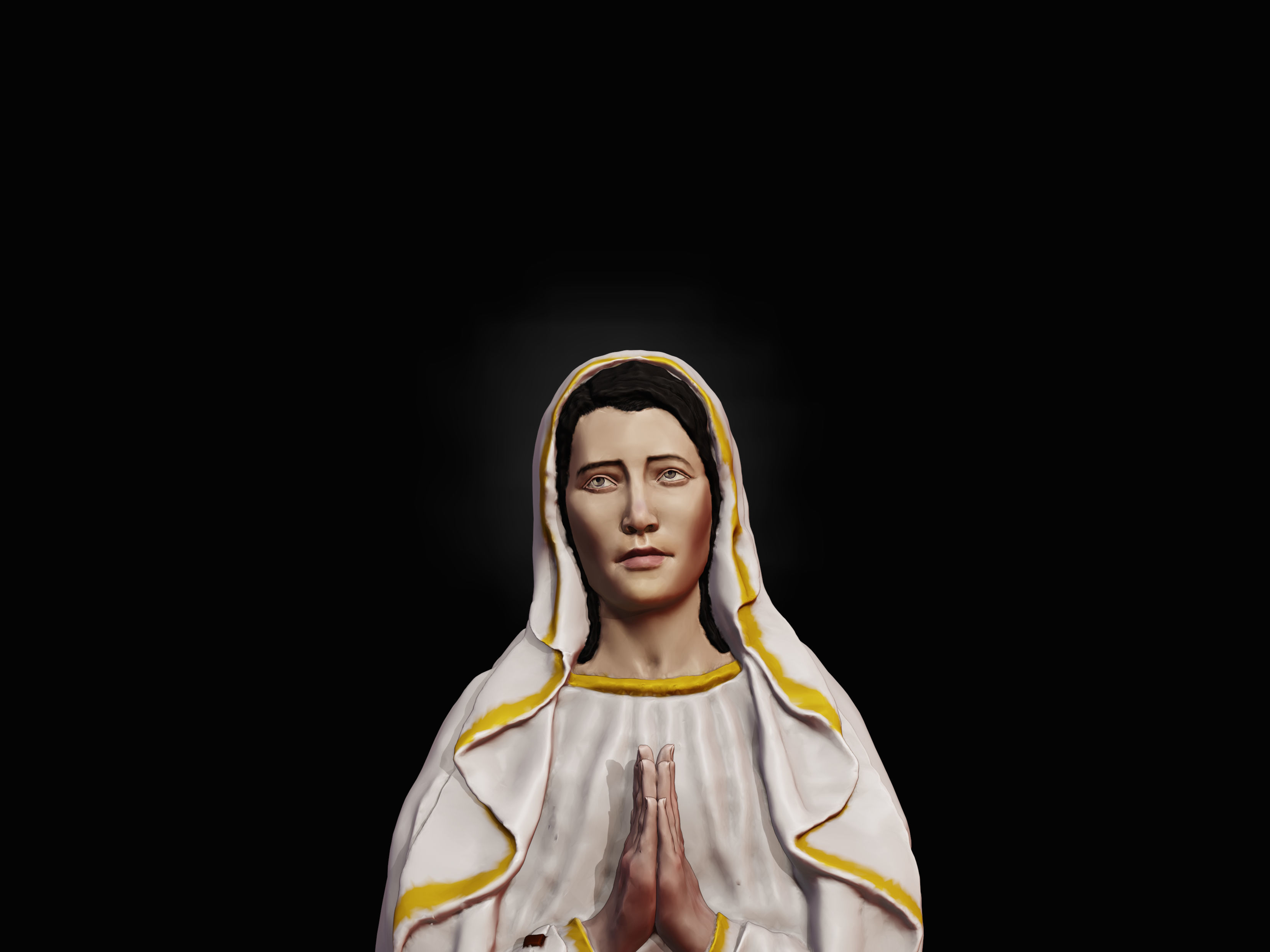 Our Lady of Lourdes Free 3D print model_3