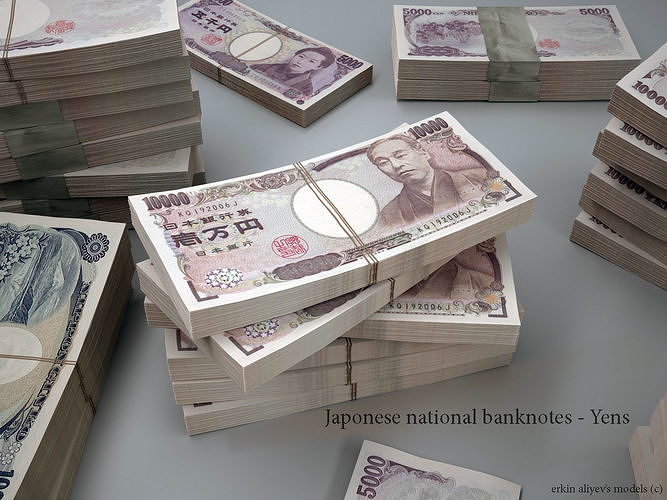 Japanese Yen 3D model