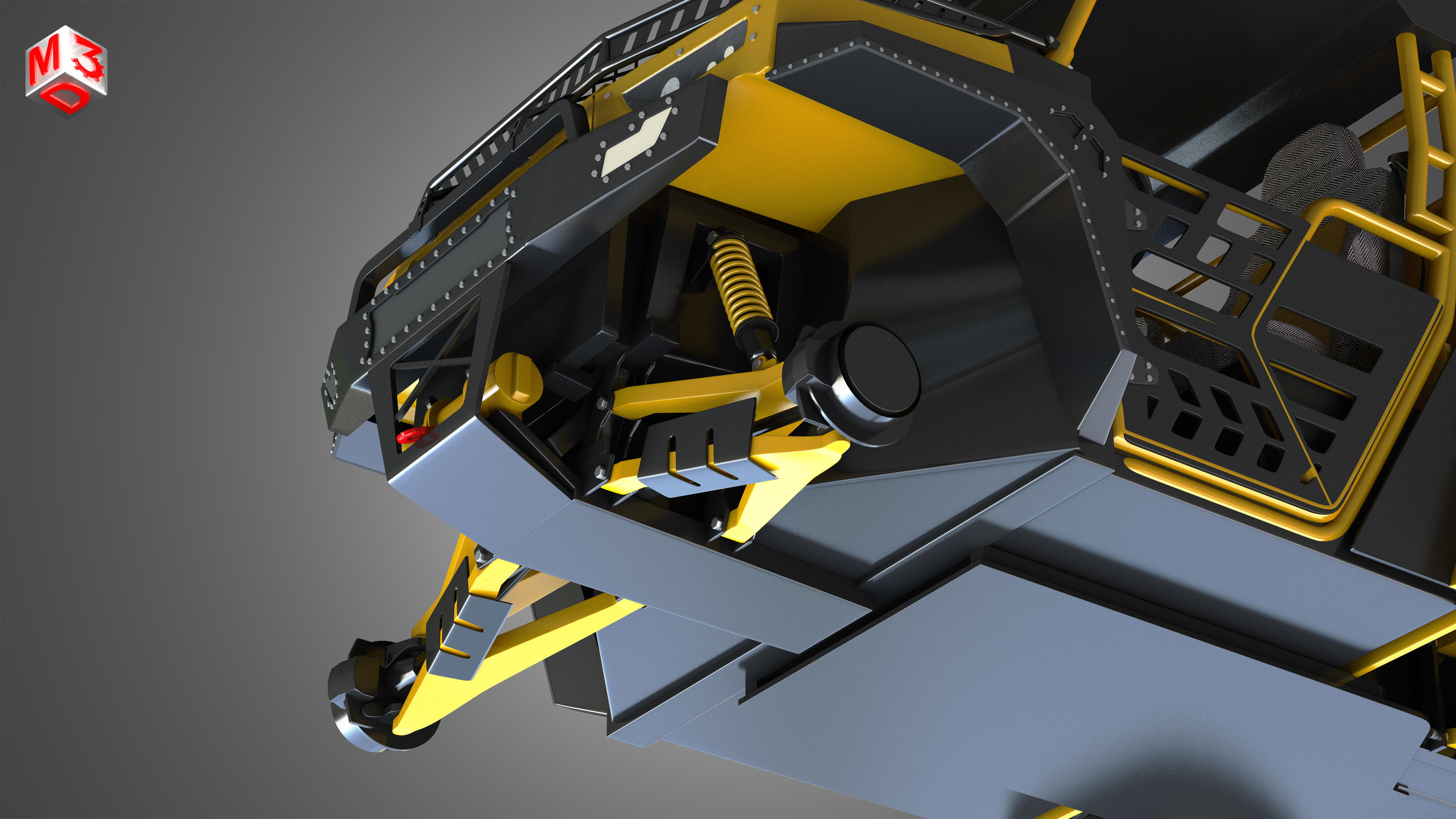 BMS - The Beast 1000 vehicle - Double Axle 3D model_10