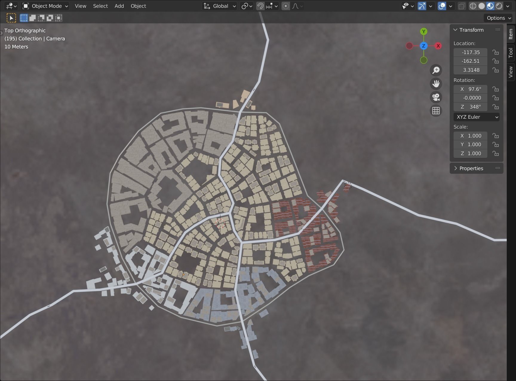 Sci fi city settlement Game Ready 4k real world scale Interiors Low-poly 3D model_10