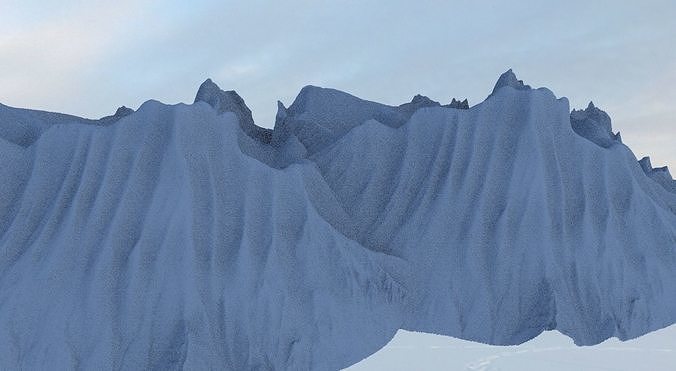 mountain ice 3D model