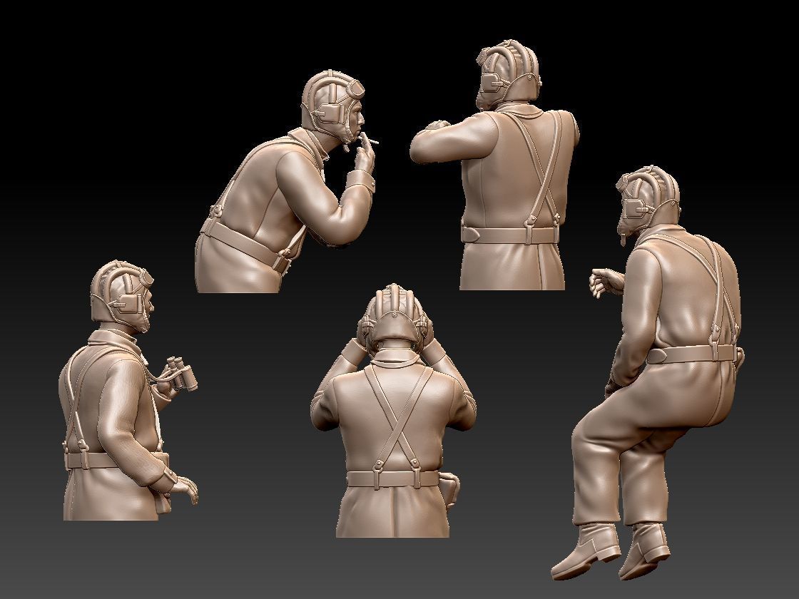 Tank Crew WW2 Russia 3D print model_12