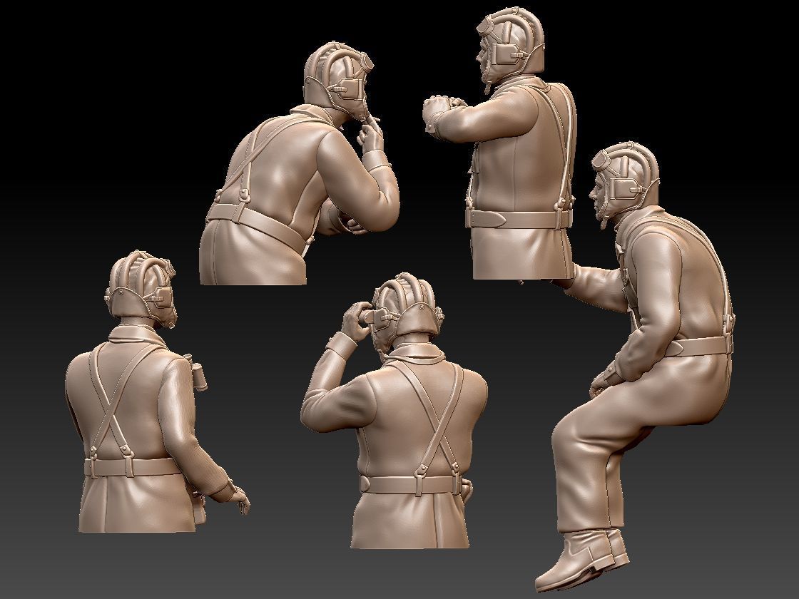 Tank Crew WW2 Russia 3D print model_30