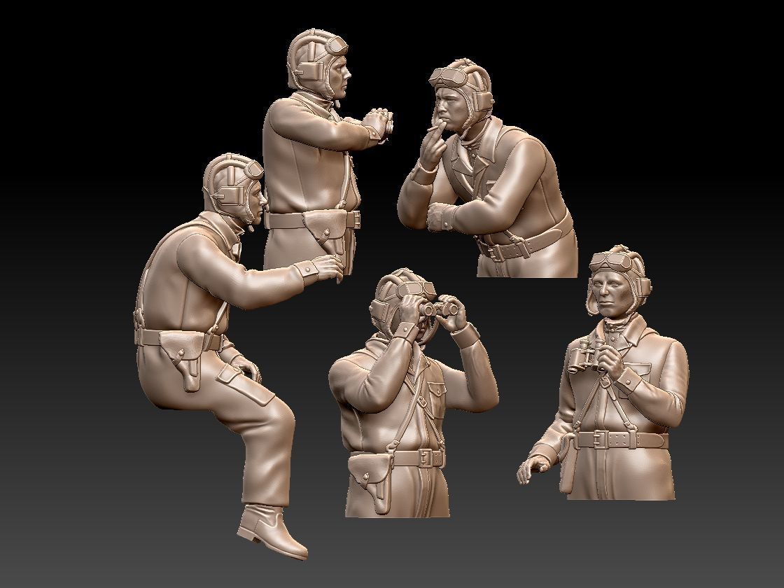 Tank Crew WW2 Russia 3D print model_50
