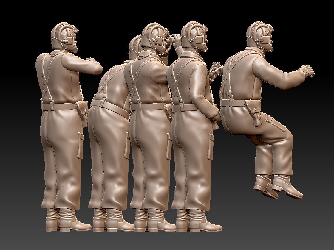 Tank Crew WW2 Russia 3D print model_56