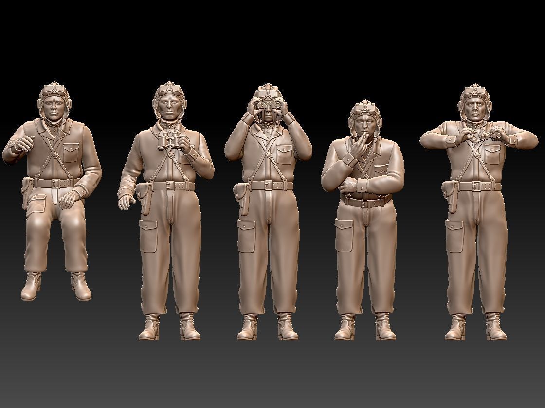 Tank Crew WW2 Russia 3D print model_37