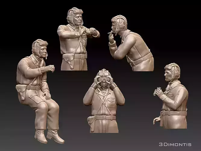 Tank Crew WW2 Russia 3D print model