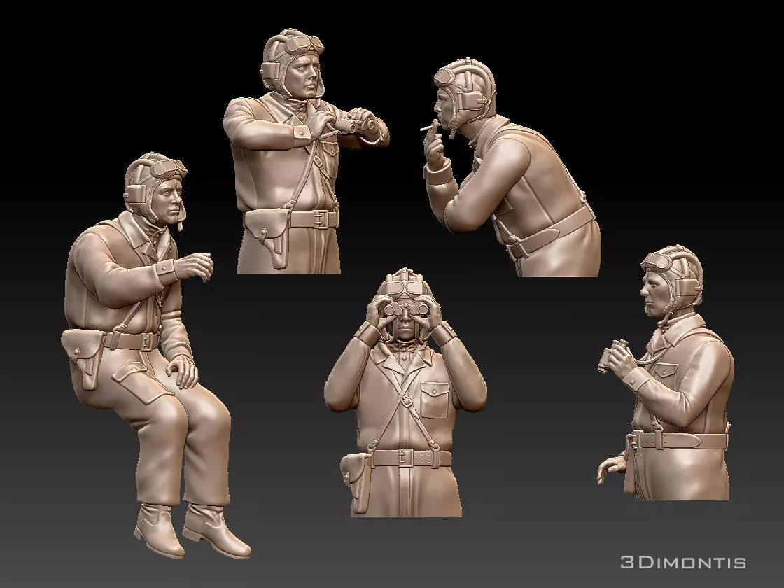 Tank Crew WW2 Russia 3D print model_0