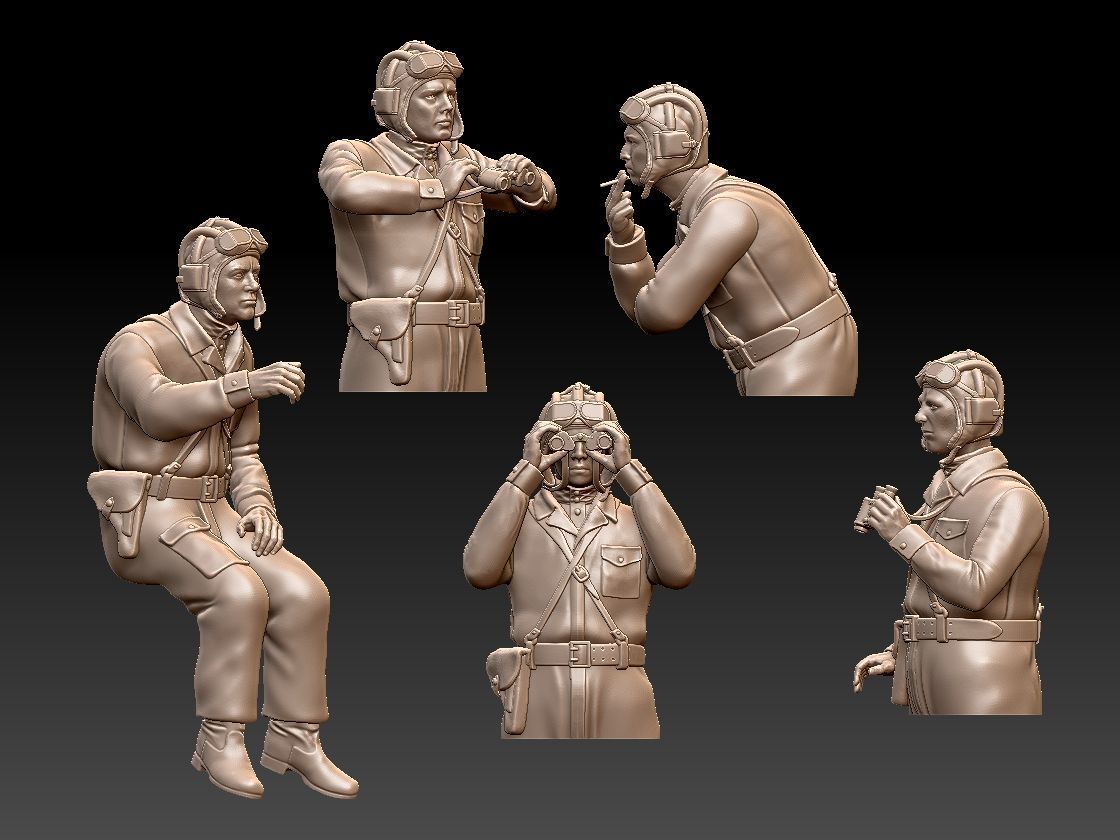 Tank Crew WW2 Russia 3D print model_47