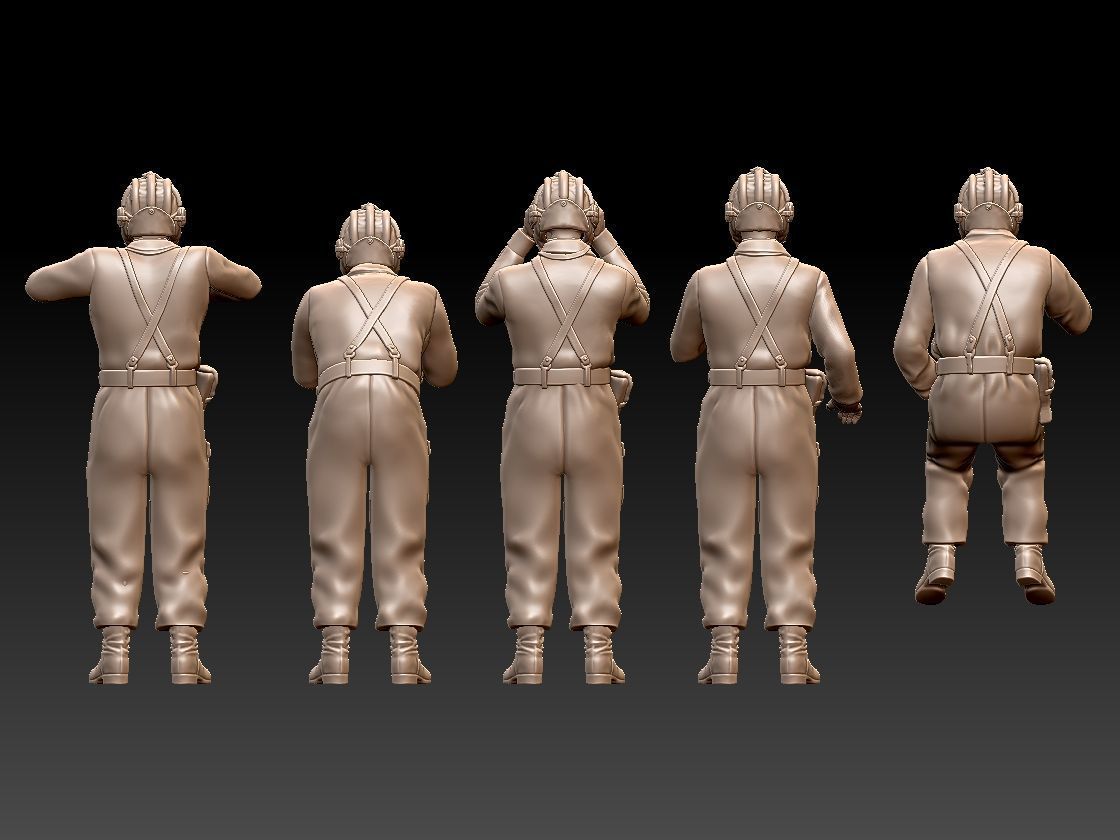 Tank Crew WW2 Russia 3D print model_43