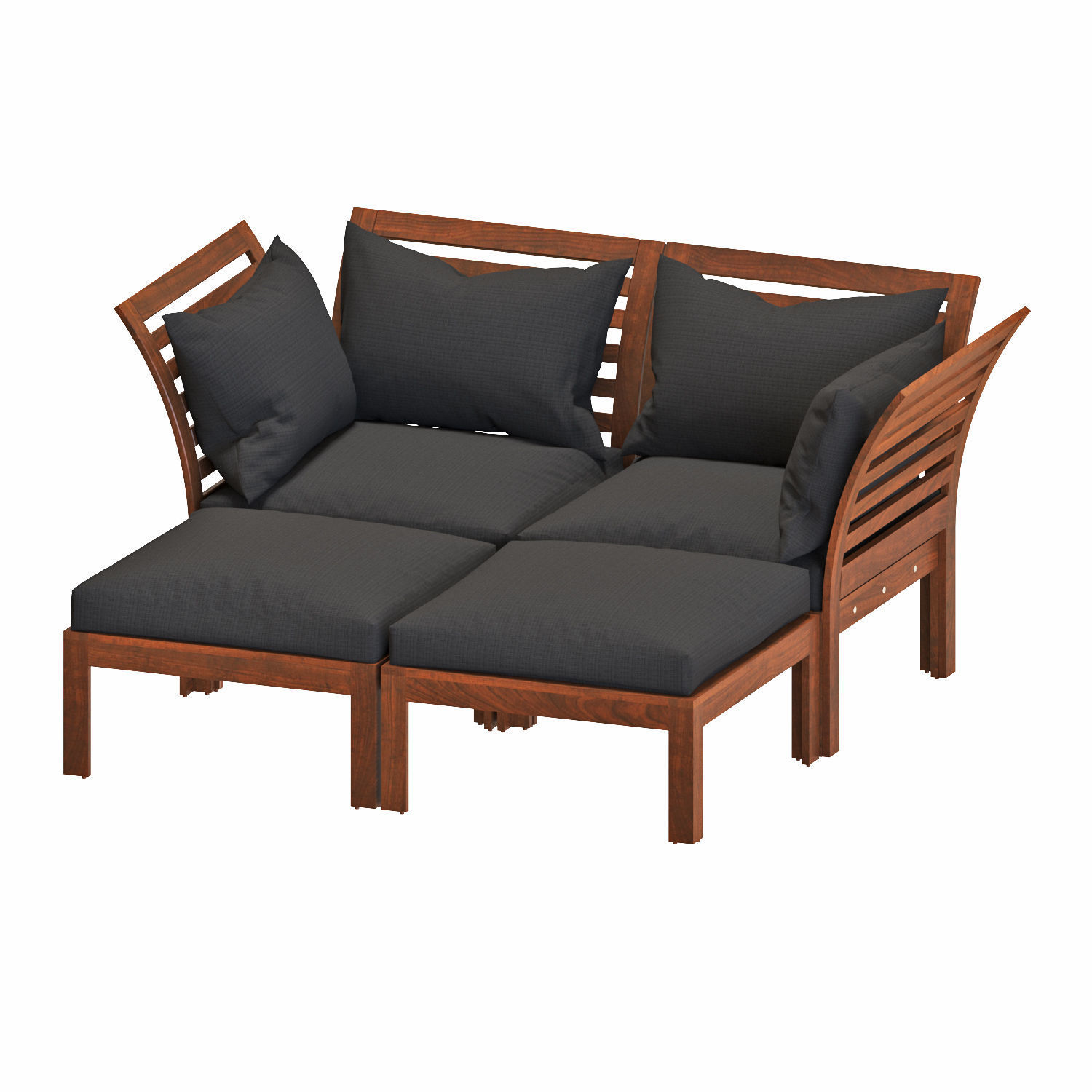 Applaro table and chairs set 05 3D model_1