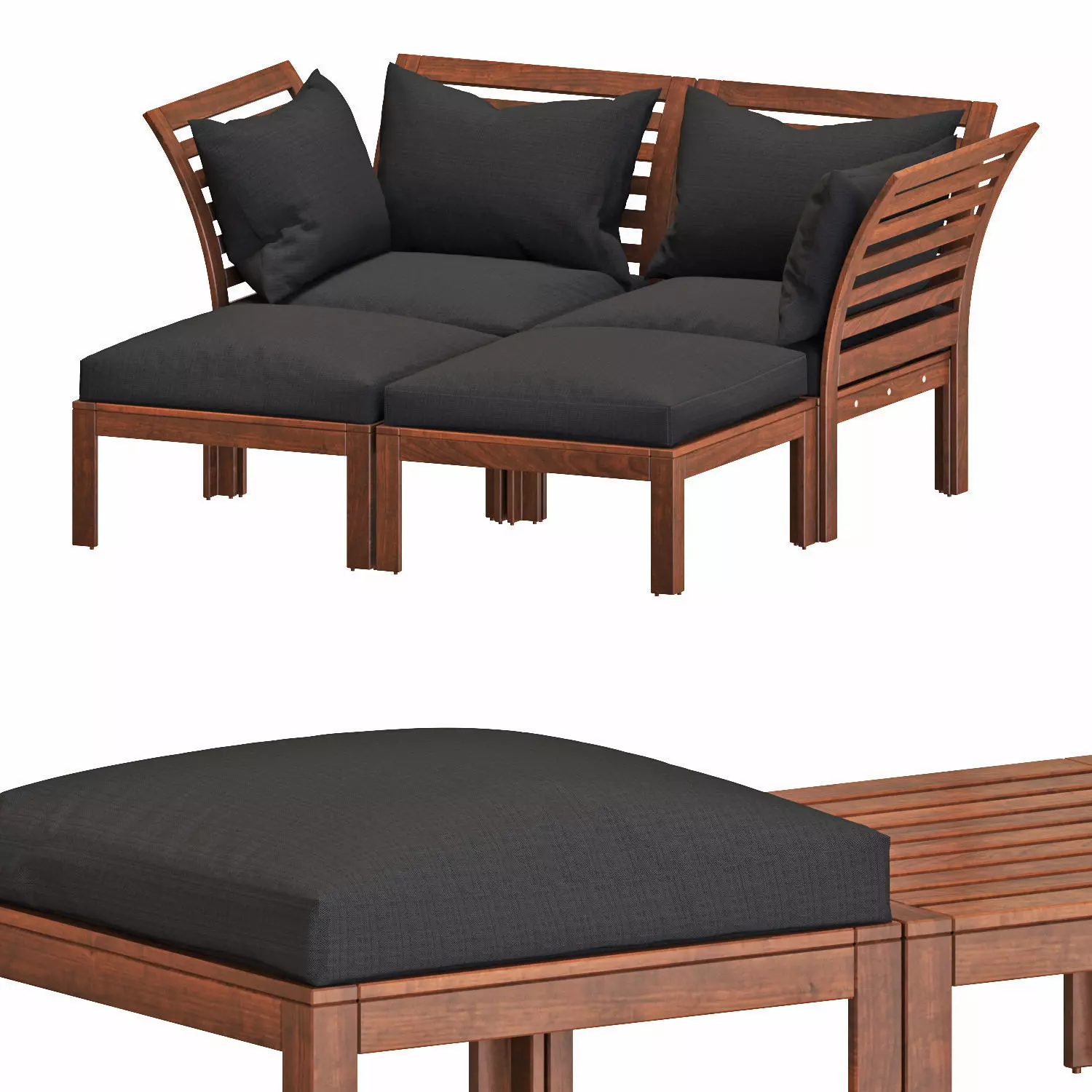 Applaro table and chairs set 05 3D model_0