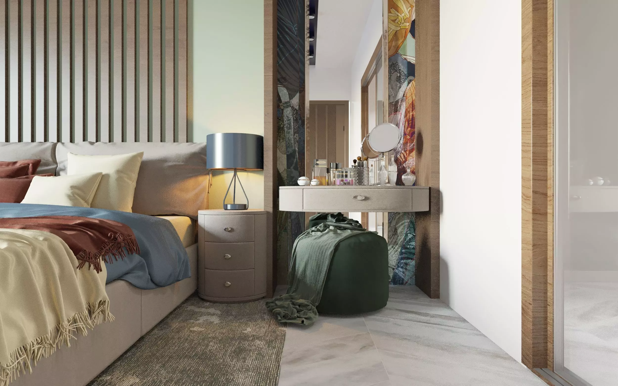 COLORFUL BEDROOM 3D model_0