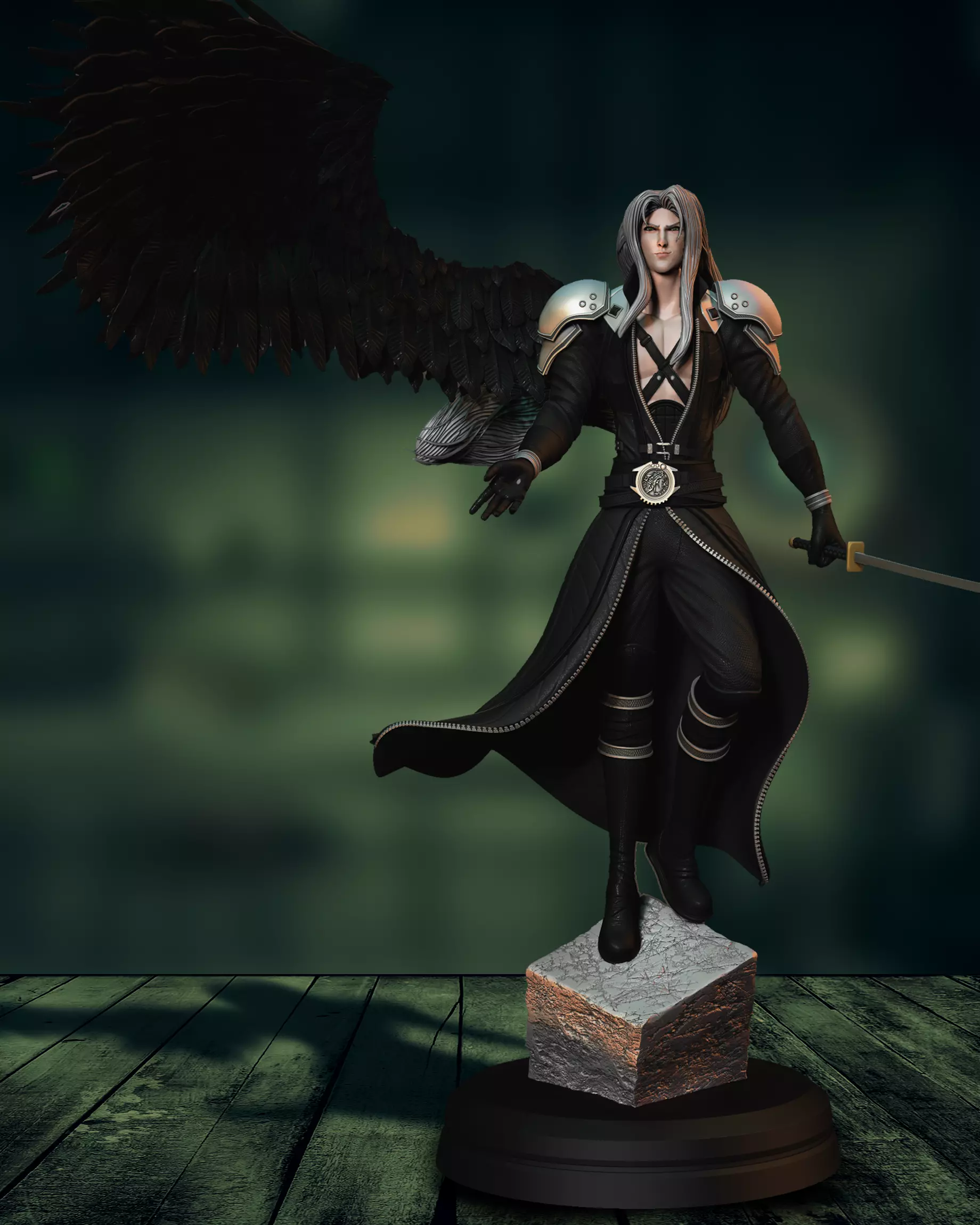 Sephiroth - One winged angel - Final Fantasy VII 3D print model_0