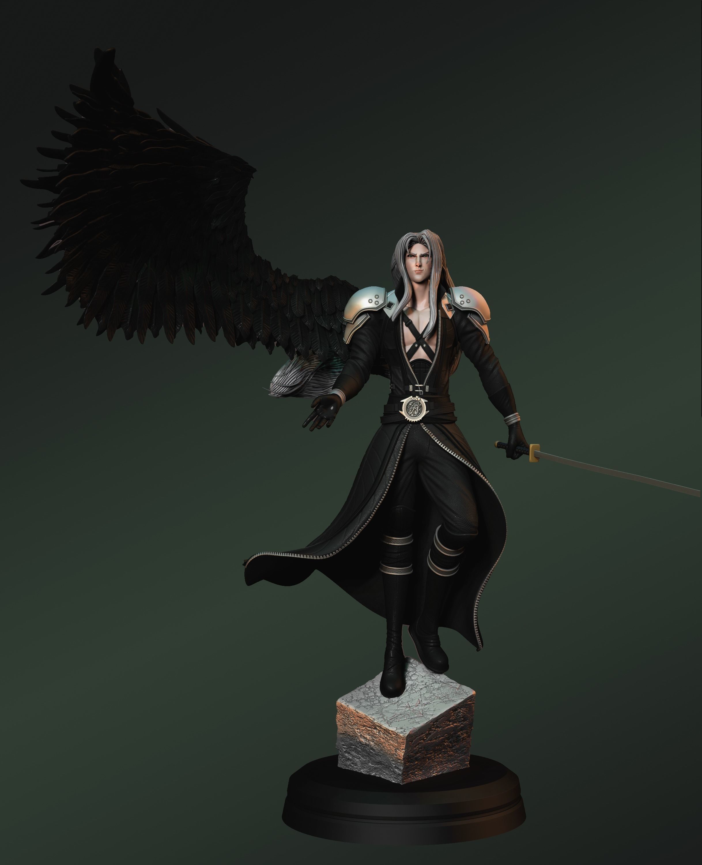 Sephiroth - One winged angel - Final Fantasy VII 3D print model_3