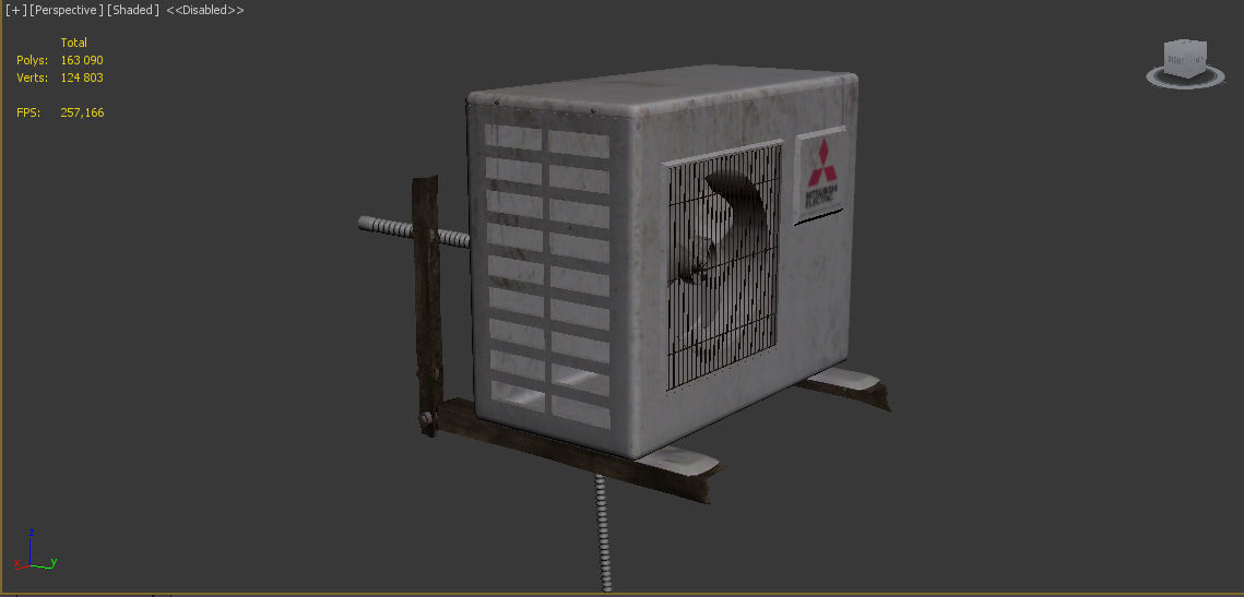 AirConditioning Mitsubishi 3D model_5