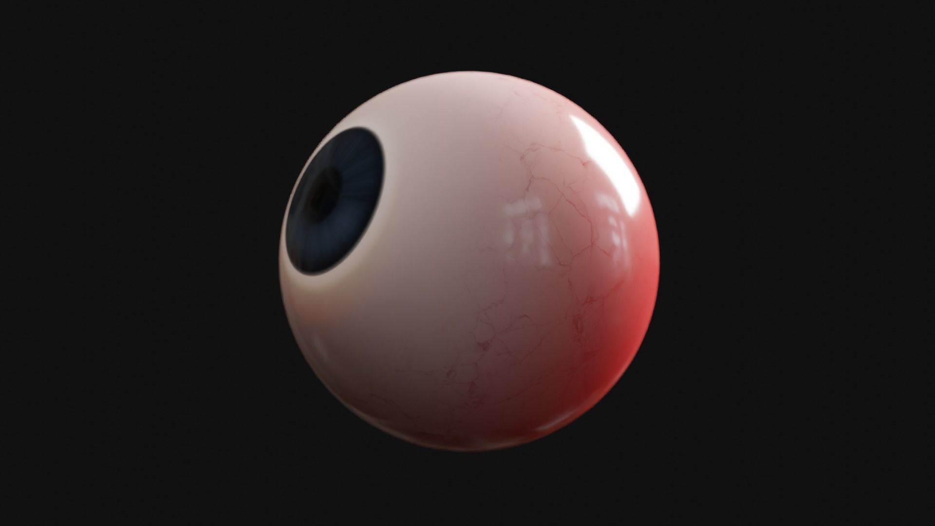 Cartoon Eye Low-poly 3D model_20