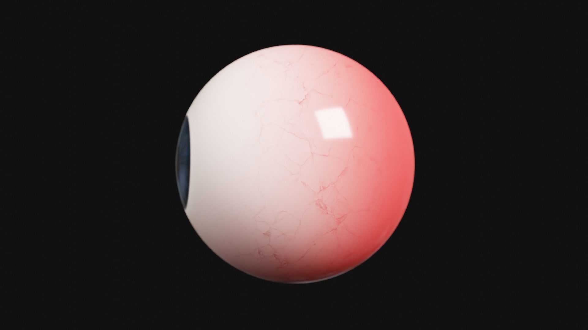 Cartoon Eye Low-poly 3D model_14