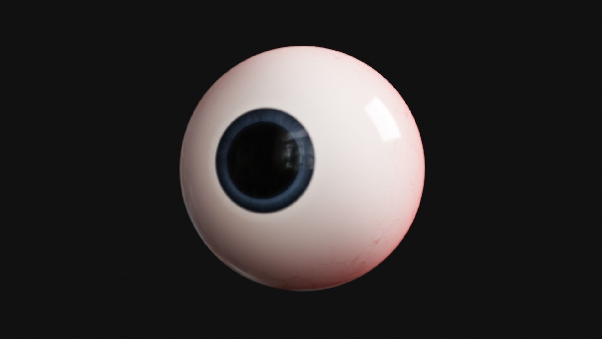 Cartoon Eye Low-poly 3D model_17