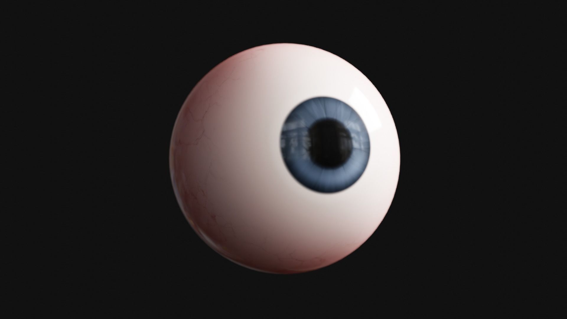 Cartoon Eye Low-poly 3D model_18
