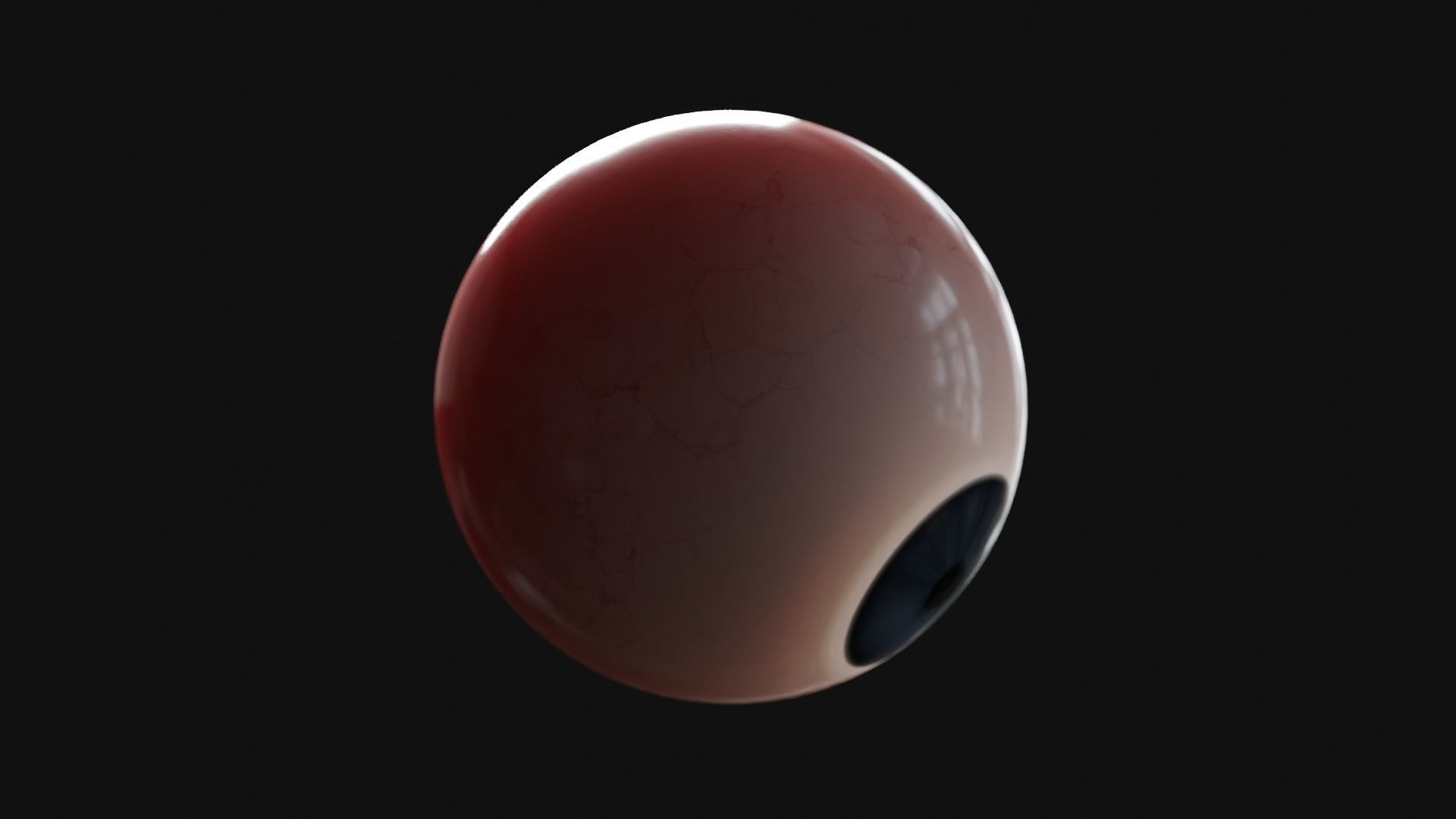 Cartoon Eye Low-poly 3D model_27