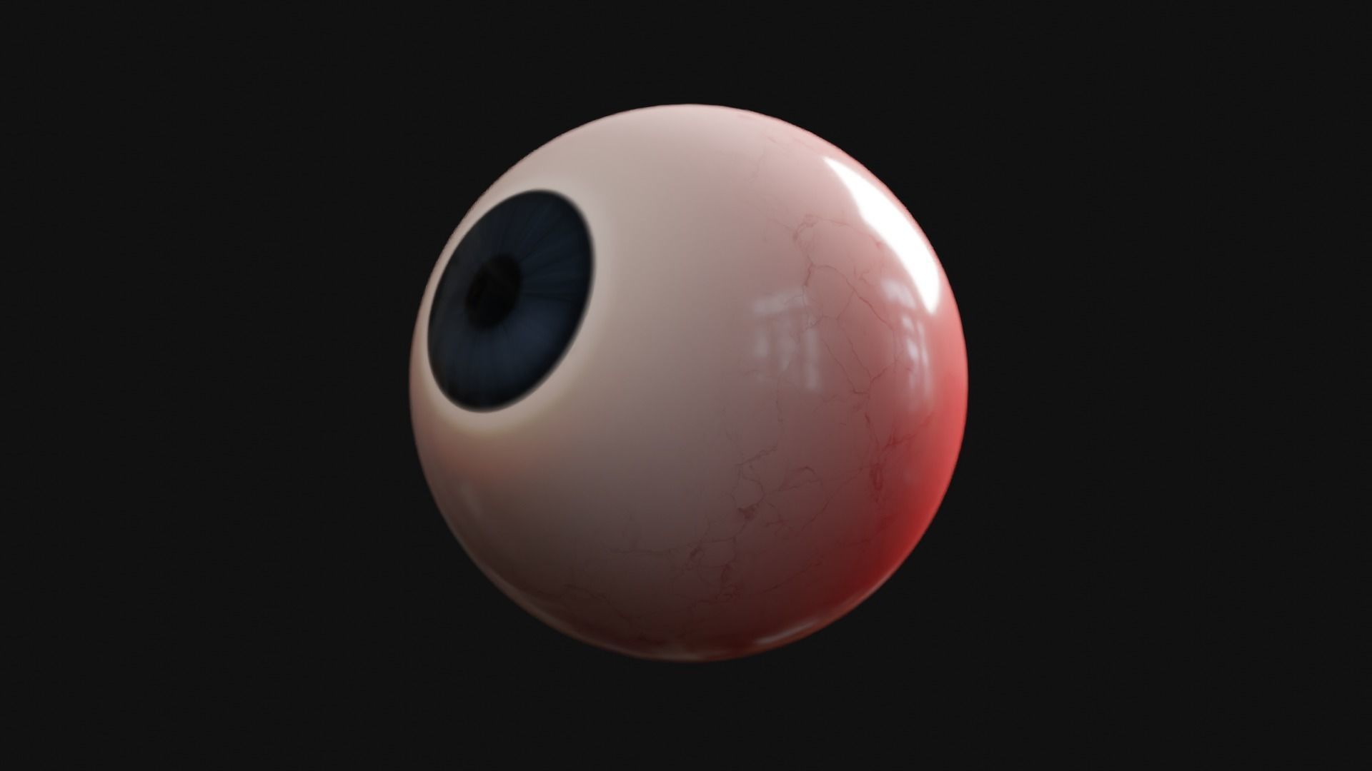 Cartoon Eye Low-poly 3D model_21