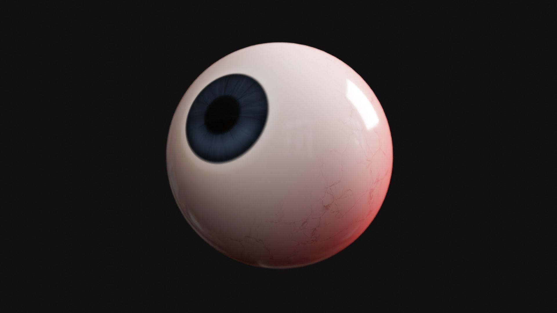 Cartoon Eye Low-poly 3D model_19