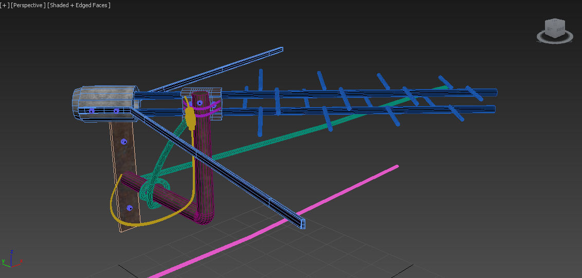 Antenna tv - tv 3D model_8