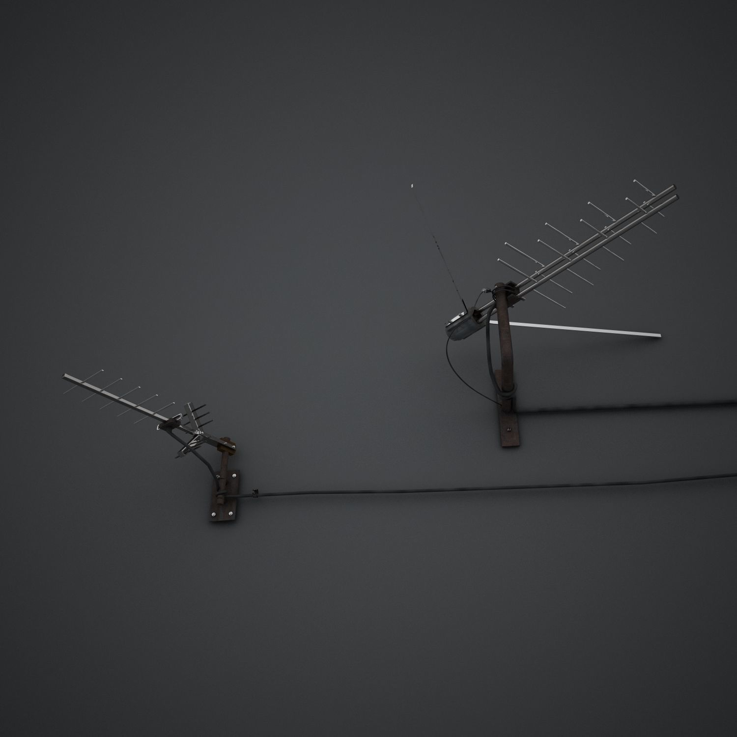 Antenna tv - tv 3D model_6