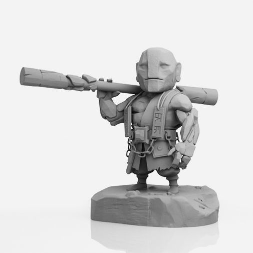 Earth Spirit Chibi - DOTA 2 - 3D Print Collection 3D print model_1