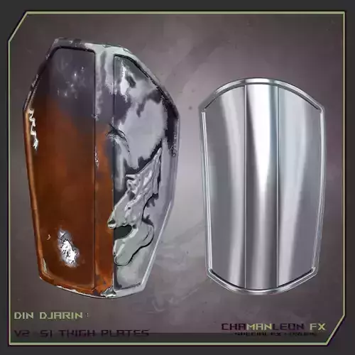 Din Djarin Mandalorian Thigh Plates Bundle Cosplay