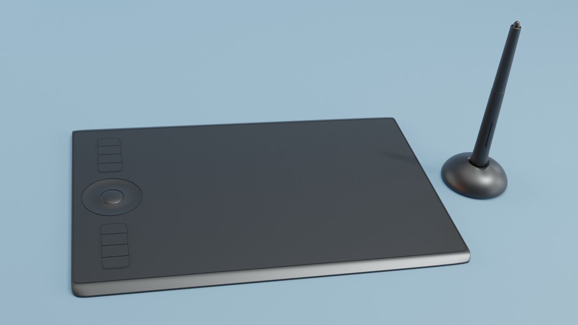 A simple model of a graphic tablet 3D model_0