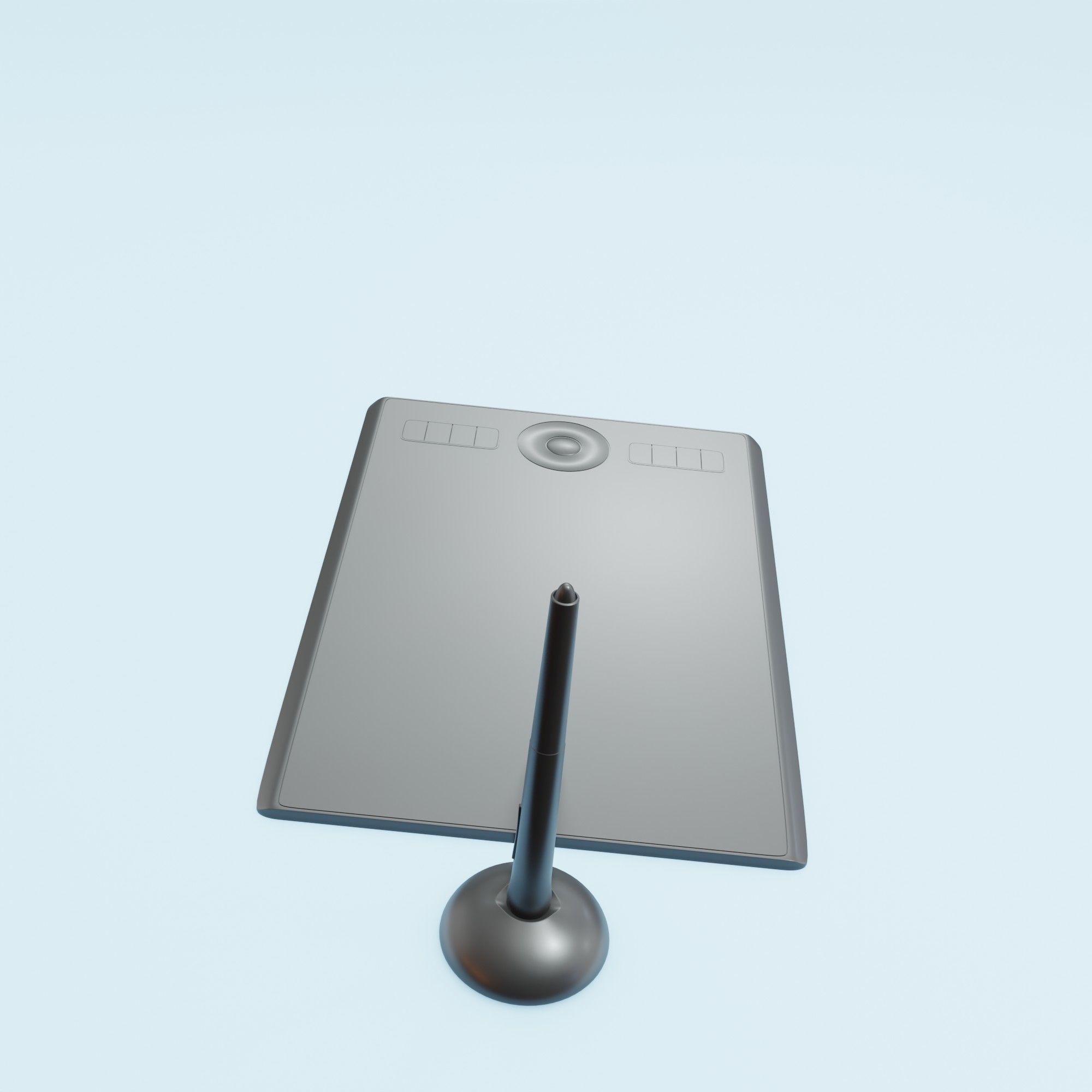 A simple model of a graphic tablet 3D model_19