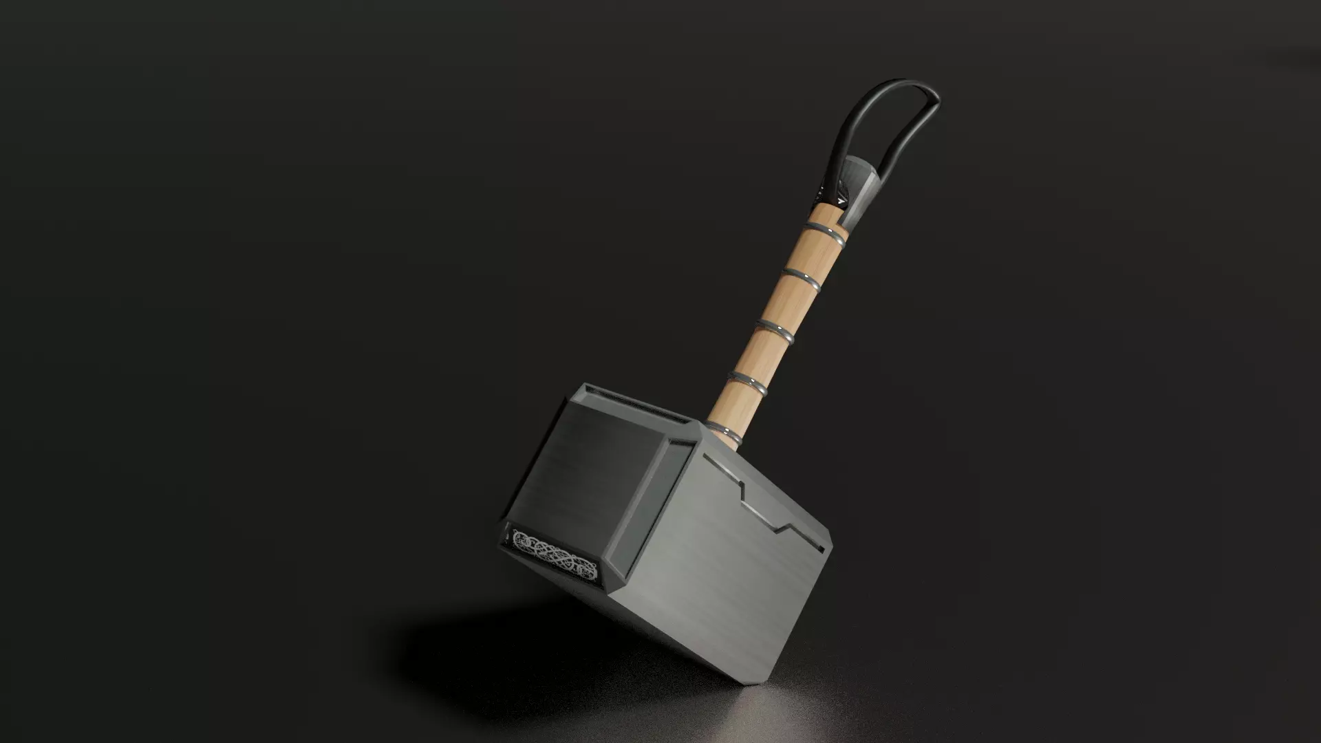 mjolnir axe 3D model_0
