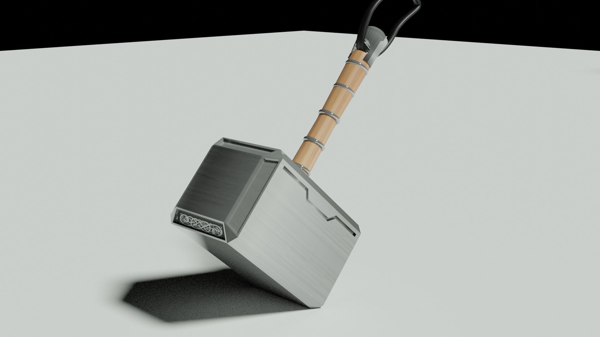 mjolnir axe 3D model_2