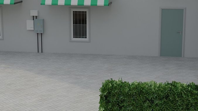 Building 10A Low-poly 3D model 7
