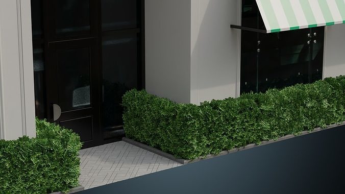 Building 10A Low-poly 3D model 6