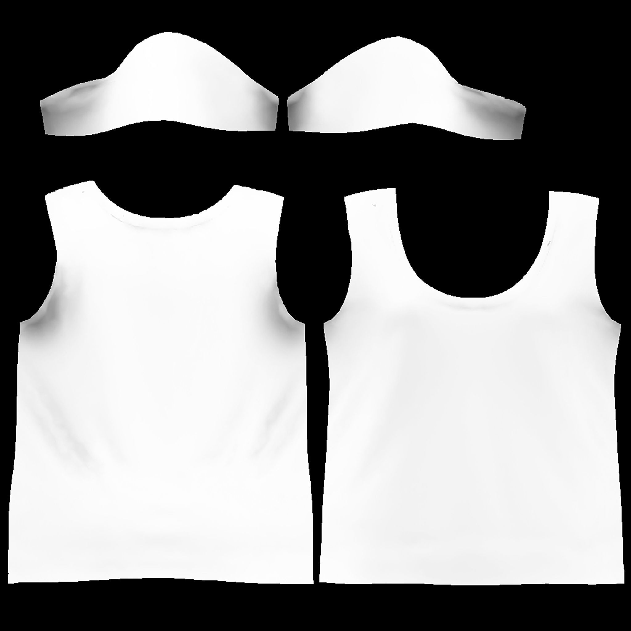 Ladies Flowy Tee Low-poly 3D model_7