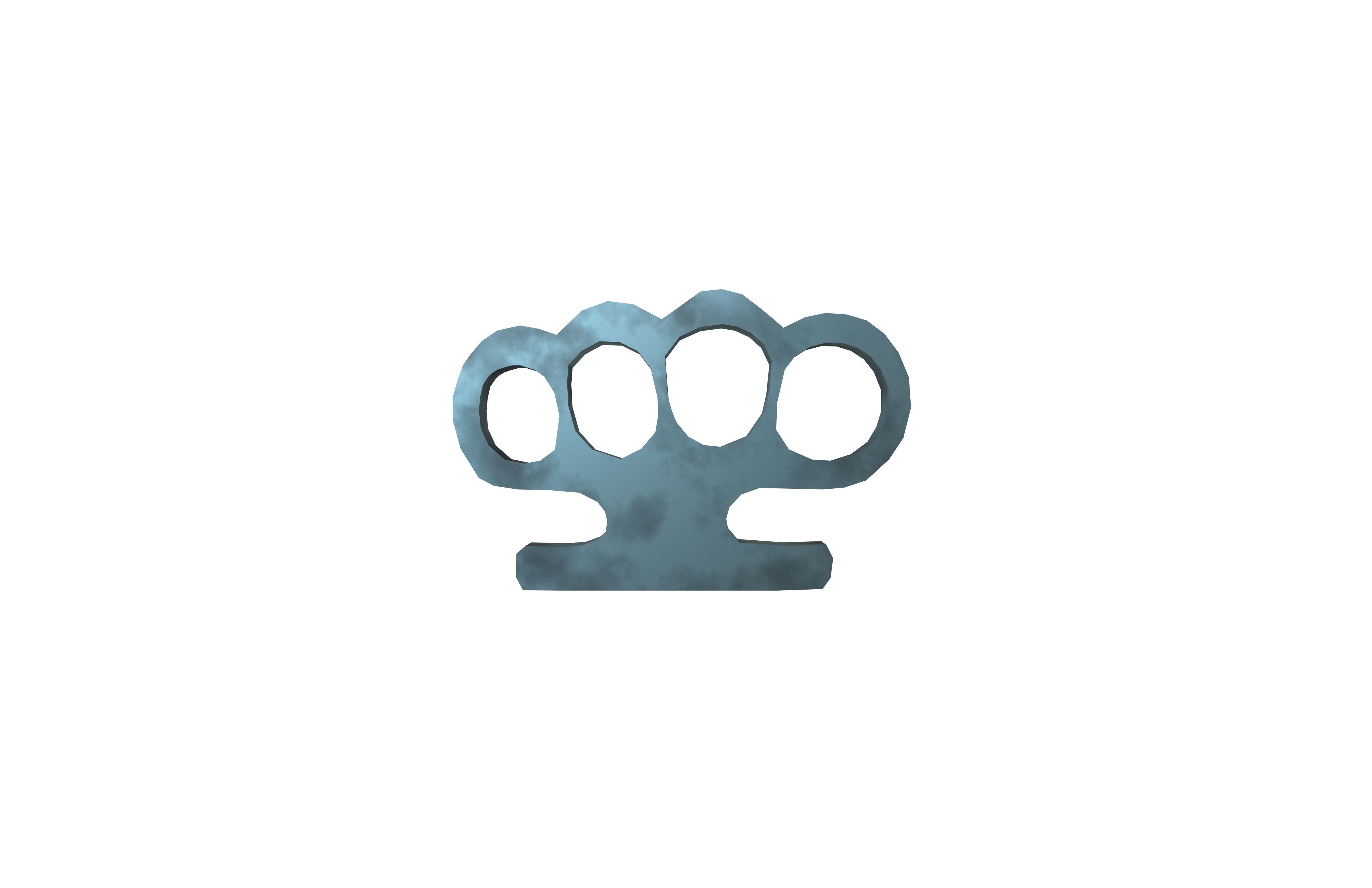 Knuckleduster v1 003 Low-poly 3D model_1