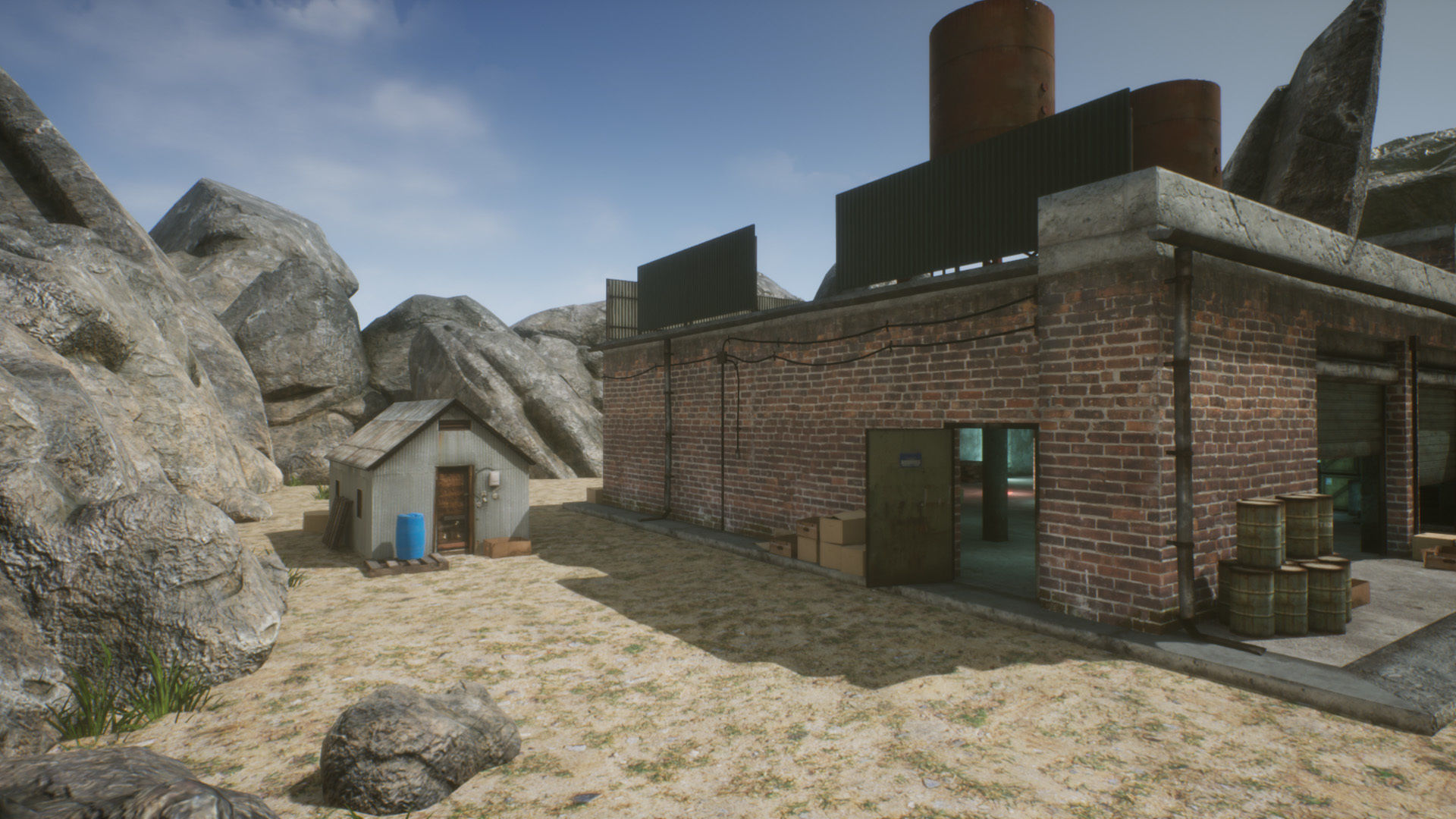 FPS Mobile Game Map v4 with assets Low-poly 3D model_12