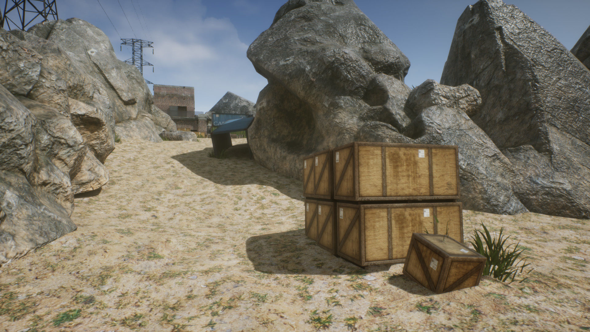 FPS Mobile Game Map v4 with assets Low-poly 3D model_15