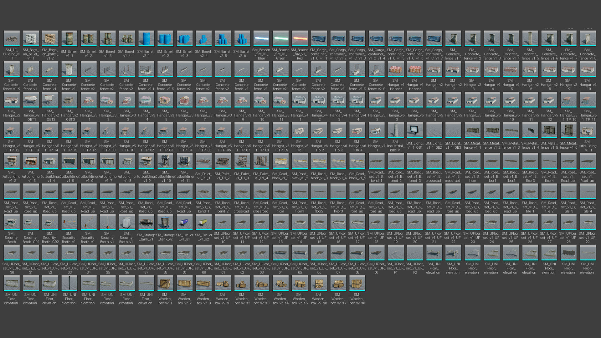 FPS Mobile Game Map v4 with assets Low-poly 3D model_19
