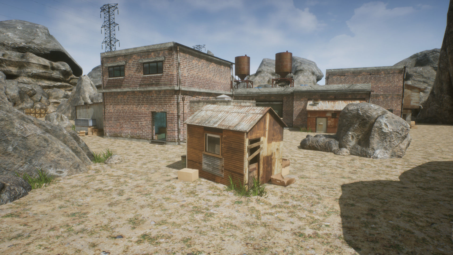 FPS Mobile Game Map v4 with assets Low-poly 3D model_18