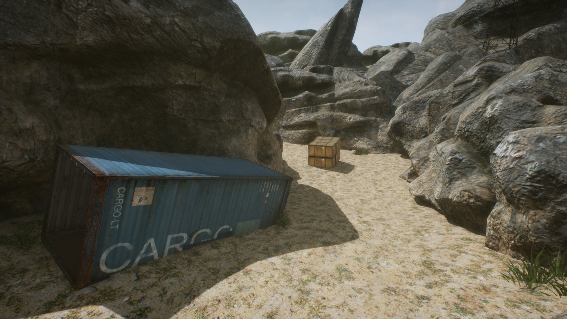 FPS Mobile Game Map v4 with assets Low-poly 3D model_2