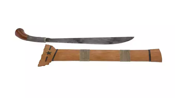  Bangkung Sword Low-poly 3D model