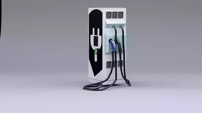 Elrctric Car Charger Model Free 3D model