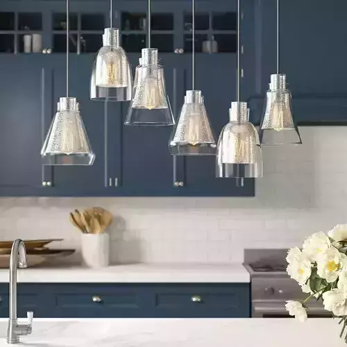 Perot Light Cluster Bell Pendant  3D model