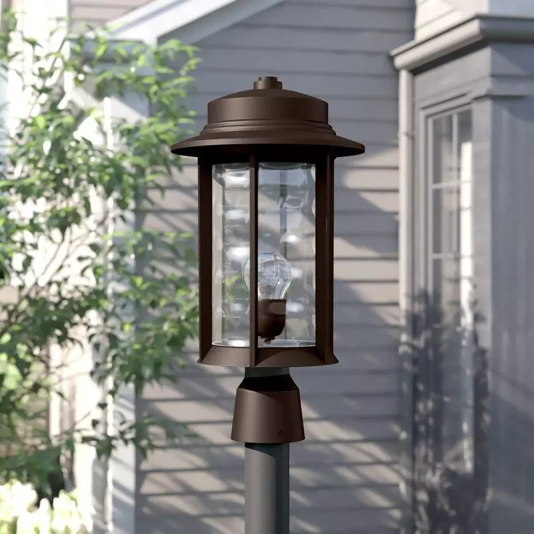 Osmond Oiled Bronze Hardwired Post 3D model