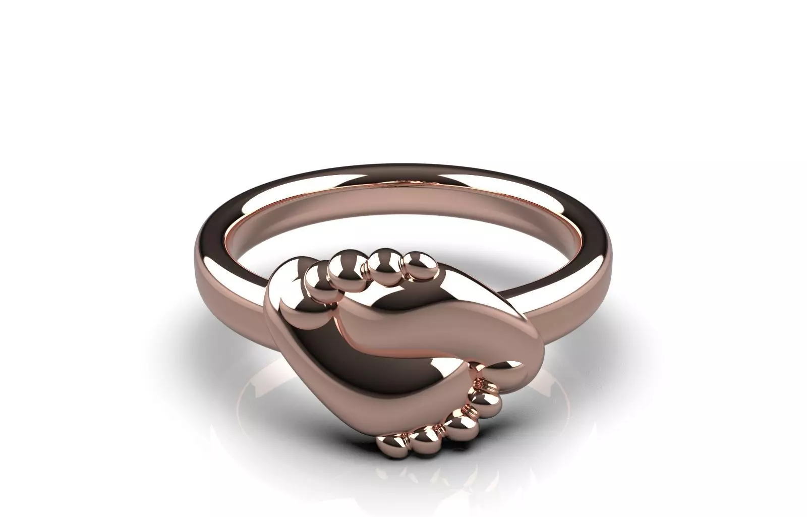 Baby feet ring 3dmodel 3D print model 3D print model_0