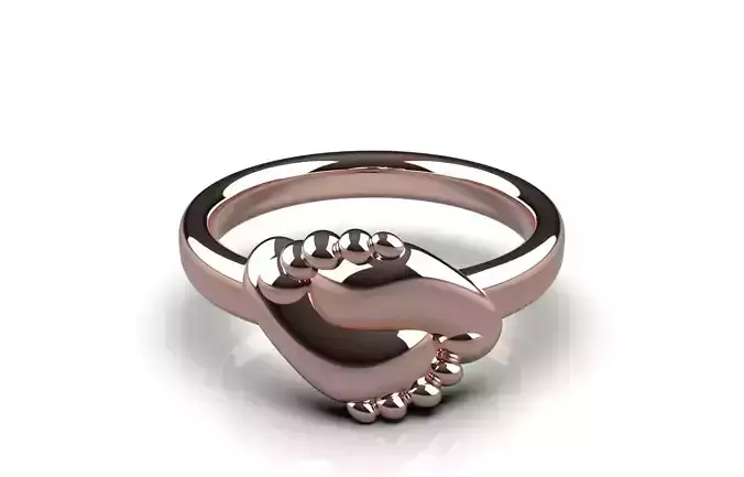 Baby feet ring 3dmodel 3D print model